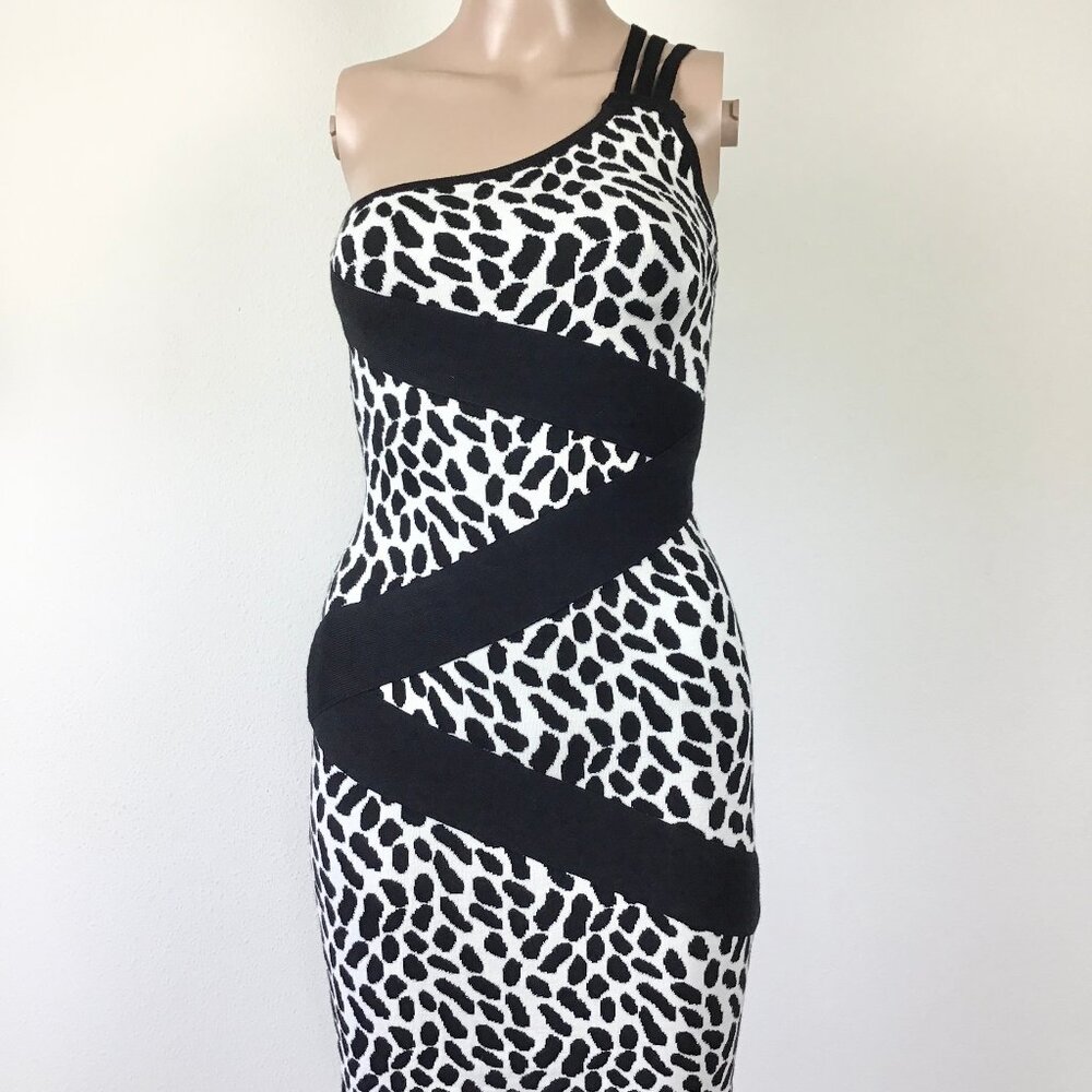2B Bebe Animal Print Body Con Mini Dress